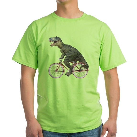 CafePress - Cycling Tyrannosaurus Rex Light T Shirt - Light T-Shirt - CP