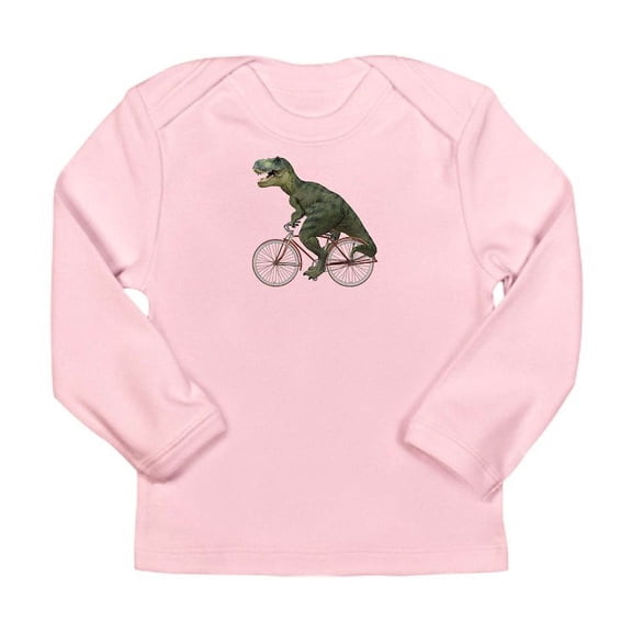CafePress - Cycling Tyrannosaurus Rex Long Sleeve Infant T Shi - Long Sleeve Infant T-Shirt
