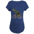 thumbnail image 1 of CafePress - Cycling Tyrannosaurus Rex Maternity Dark T Shirt - Maternity Dark T-Shirt, 1 of 3