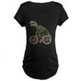thumbnail image 1 of CafePress - Cycling Tyrannosaurus Rex Maternity Dark T Shirt - Maternity Dark T-Shirt, 1 of 3