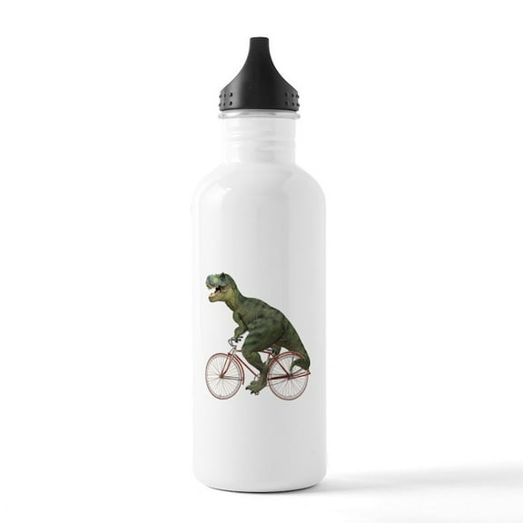 CafePress - Cycling Tyrannosaurus Rex Stainless Water Bottle 1 - Stainless Steel Water Bottle, Sports Bottle, 1.0L