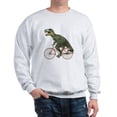 thumbnail image 1 of CafePress - Cycling Tyrannosaurus Rex Sweatshirt - Crew Neck Sweatshirt, 1 of 4