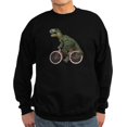 thumbnail image 1 of CafePress - Cycling Tyrannosaurus Rex Sweatshirt (Dark) - Classic Crew Neck Sweatshirt, 1 of 4