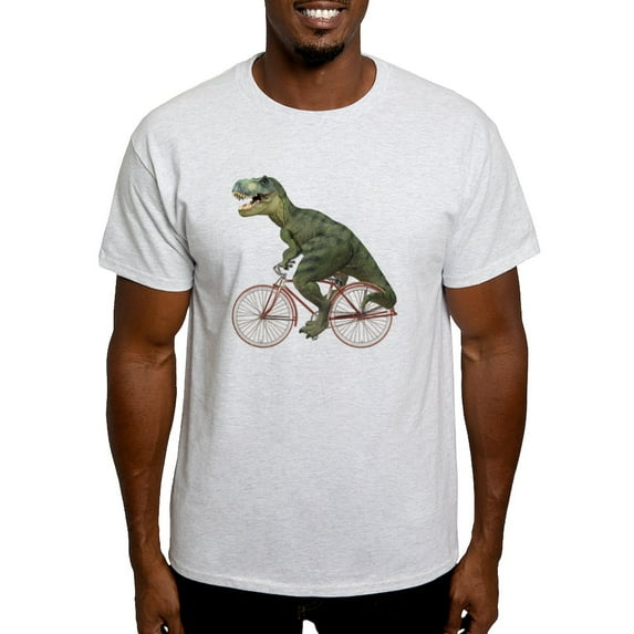 CafePress - Cycling Tyrannosaurus Rex White T Shirt - Men's Classic Graphic T-Shirt
