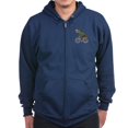 thumbnail image 1 of CafePress - Cycling Tyrannosaurus Rex Zip Hoodie (Dark) - Zip Hoodie, Classic Hooded Sweatshirt with Metal Zipper, 1 of 4
