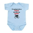 thumbnail image 1 of CafePress - Cyclist Like My Daddy Body Suit - Baby Light Bodysuit, Size Newborn - 24 Months, 1 of 4