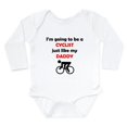 thumbnail image 1 of CafePress - Cyclist Like My Daddy Body Suit - Long Sleeve Cotton Baby Bodysuit, 1 of 4