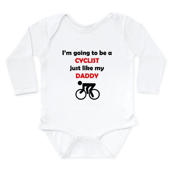 CafePress - Cyclist Like My Daddy Body Suit - Long Sleeve Cotton Baby Bodysuit
