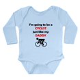 thumbnail image 1 of CafePress - Cyclist Like My Daddy Body Suit - Long Sleeve Cotton Baby Bodysuit, 1 of 4