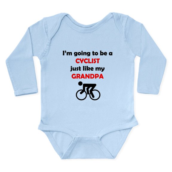 CafePress - Cyclist Like My Grandpa Body Suit - Long Sleeve Cotton Baby Bodysuit