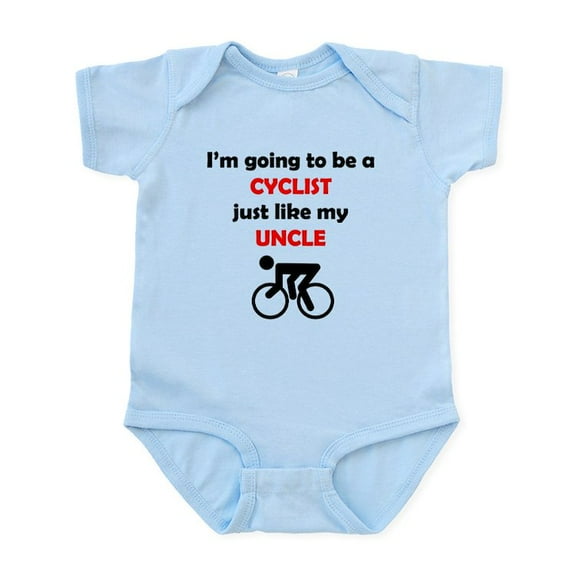 CafePress - Cyclist Like My Uncle Body Suit - Baby Light Bodysuit, Size Newborn - 24 Months