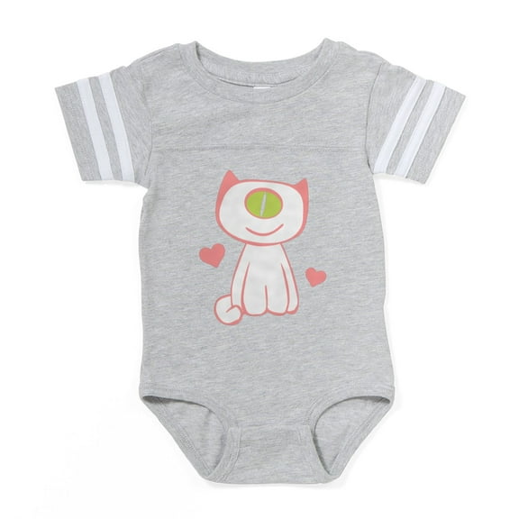 CafePress - Cyclops Kitty - Cute Infant Baby Football Bodysuit