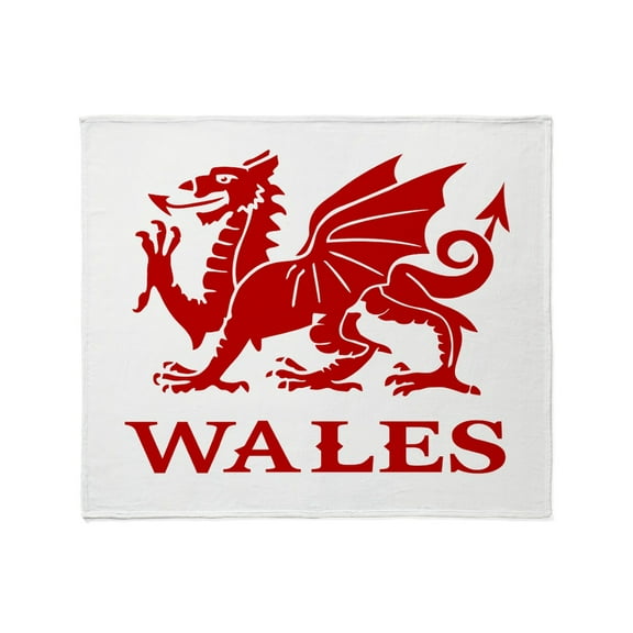 CafePress - Cymru Wales Welsh Cardiff Dragon Throw Blanket - Soft Fleece Throw Blanket, 50"x60" for All Ages