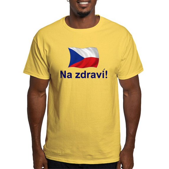 CafePress - Czech Na Zdravi! Light T Shirt - Men's Classic Graphic T-Shirt