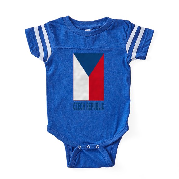 CafePress - Czech Republic_B - Cute Infant Baby Football Bodysuit