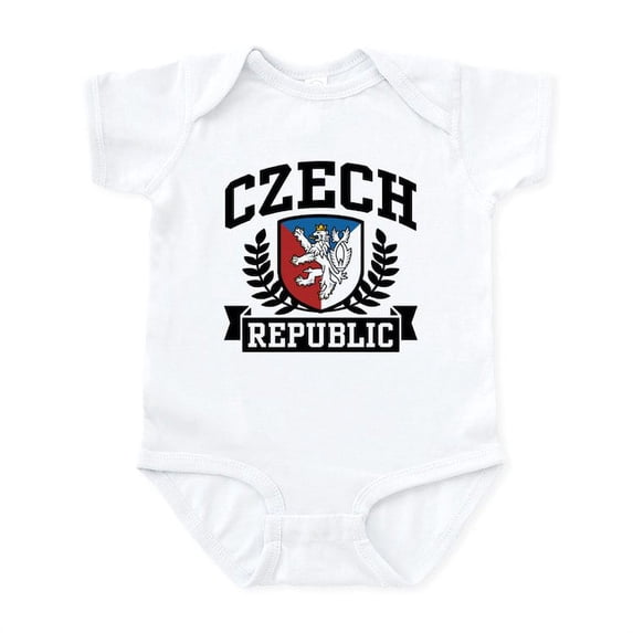 CafePress - Czech Republic Infant Bodysuit - Baby Light Bodysuit, Size Newborn - 24 Months