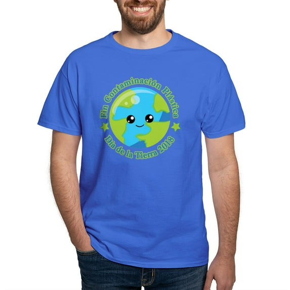 CafePress - DíA De La Tierra 2018 | Fin Contamina T Shirt - Men's Classic Graphic Cotton T-Shirt