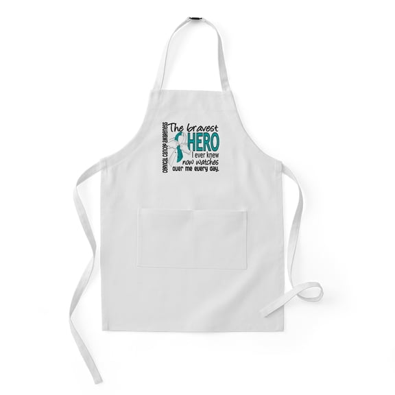 CafePress - D Cervical Cancer Bravest Hero I Ever K - Kids Apron