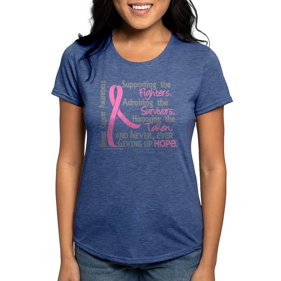 CafePress - D ©Supporting Admiring Honoring BC T Shirt - Womens Tri-blend T-Shirt