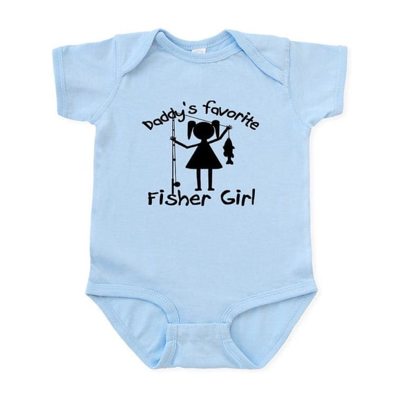 CafePress - DADDY's FAVORITE FISHER GIRL - Baby Light Bodysuit, Size Newborn - 24 Months