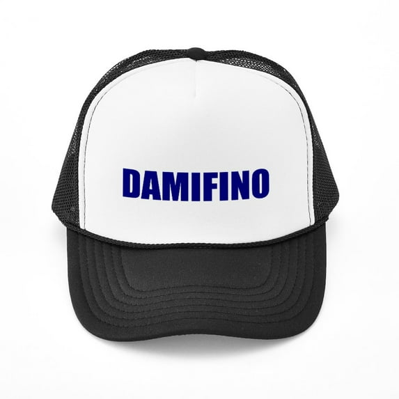 CafePress - DAMIFINO Blue - Adjustable Unisex Printed Trucker Hat with Mesh Back