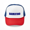 thumbnail image 1 of CafePress - DAMIFINO Blue - Adjustable Unisex Printed Trucker Hat with Mesh Back, 1 of 10