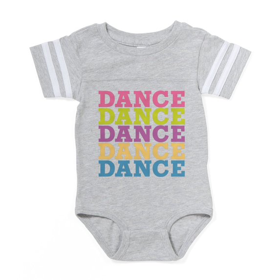 CafePress - DANCEX5 - Cute Infant Baby Football Bodysuit