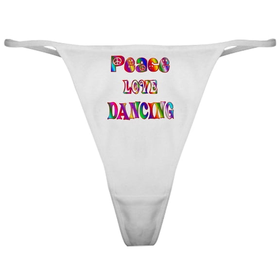 CafePress - DANCING Classic Thong - Women's Sexy Novelty Thong Panties Underwear