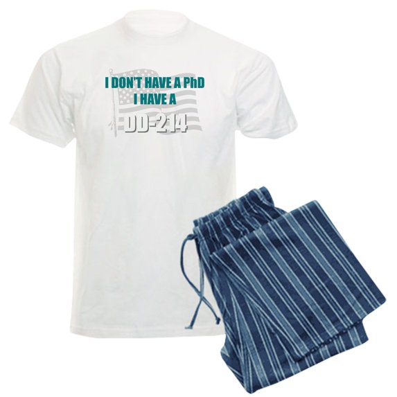 CafePress - DD 214 Phd DD214 Pajamas - Men's Light Loose Fit Cotton Pajama Set