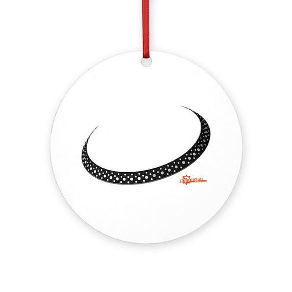 CafePress - DJ Platter - Round Wood Ornament 4"