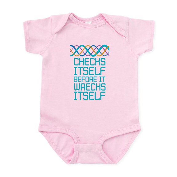 CafePress - DNA Checks Itself Body Suit - Baby Light Bodysuit, Size Newborn - 24 Months
