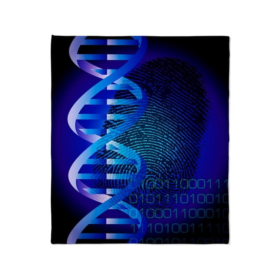 CafePress - DNA Fingerprint Throw Blanket - Soft Fleece Throw Blanket, 50"x60" for All Ages