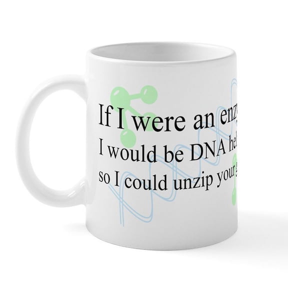 CafePress - DNA Helicase Mug - 11 oz Ceramic Mug - Novelty Coffee Tea Cup