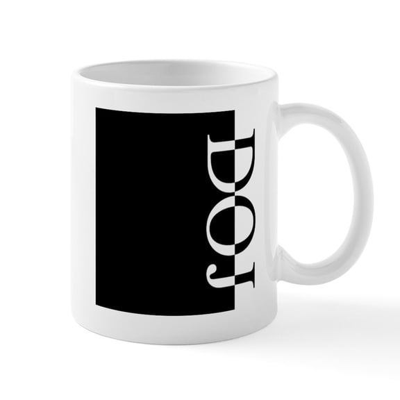 CafePress - DOJ Typography Mug - 11 oz Ceramic Mug - Novelty Coffee Tea Cup