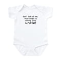thumbnail image 1 of CafePress - DON't LOOK AT ME THAT SMELL IS COMING FROM MY UNCL - Baby Light Bodysuit, Size Newborn - 24 Months, 1 of 4