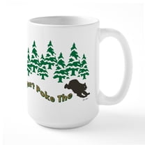 CafePress - DONT POKE THE BEAR Mugs - 15 oz Ceramic Large White Novelty Mug