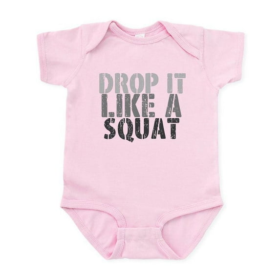 CafePress - DROP IT LIKE A SQUAT Body Suit - Baby Light Bodysuit, Size Newborn - 24 Months