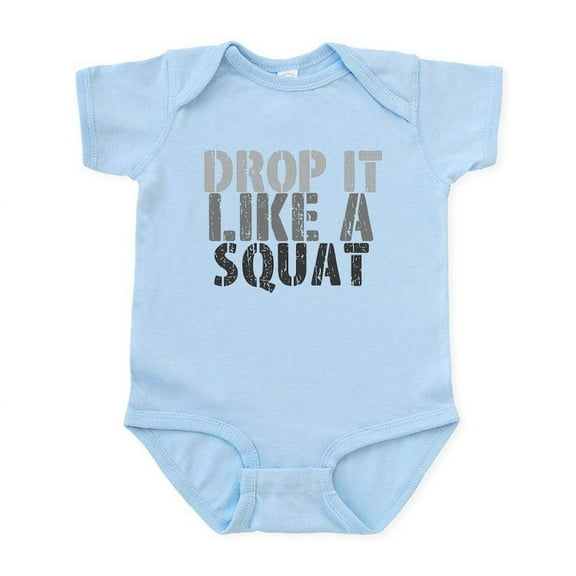 CafePress - DROP IT LIKE A SQUAT Body Suit - Baby Light Bodysuit, Size Newborn - 24 Months