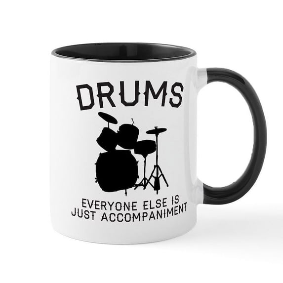 CafePress - DRUMS - 11 oz Ceramic Mug - Novelty Coffee Tea Cup
