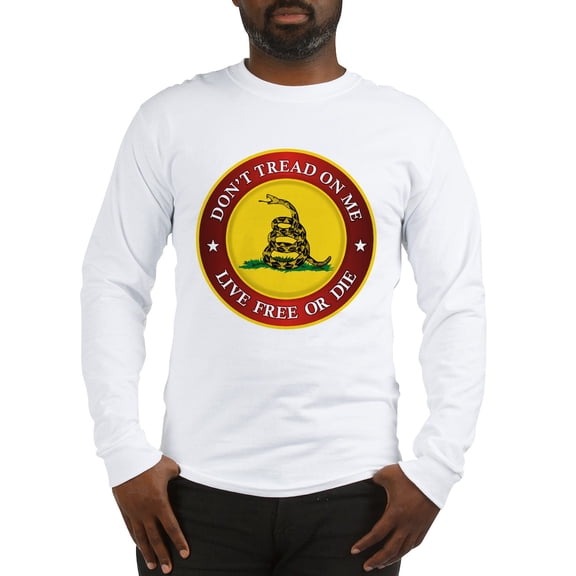 CafePress - DTOM Gadsden Flag (Logo) Long Sleeve T Shirt - Unisex Cotton Long Sleeve T-Shirt