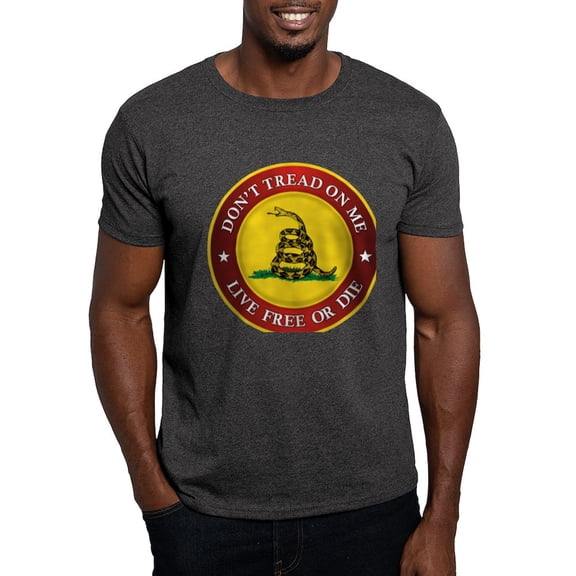 CafePress - DTOM Gadsden Flag (Logo) T Shirt - Men's Classic Graphic Cotton T-Shirt