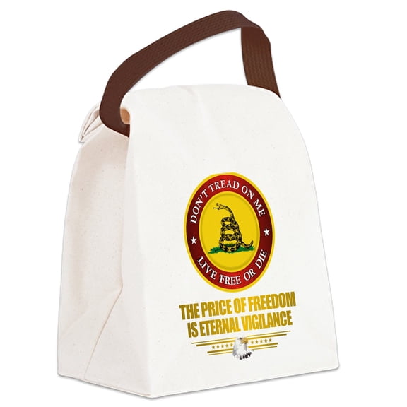 CafePress - (DTOM) The Price Of Freedom - Canvas Lunch Bag with Strap Handle