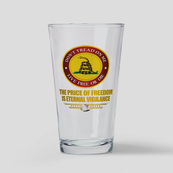 CafePress - (DTOM) The Price Of Freedom - Pint Glass, Drinking Glass, 16 oz. CafePress