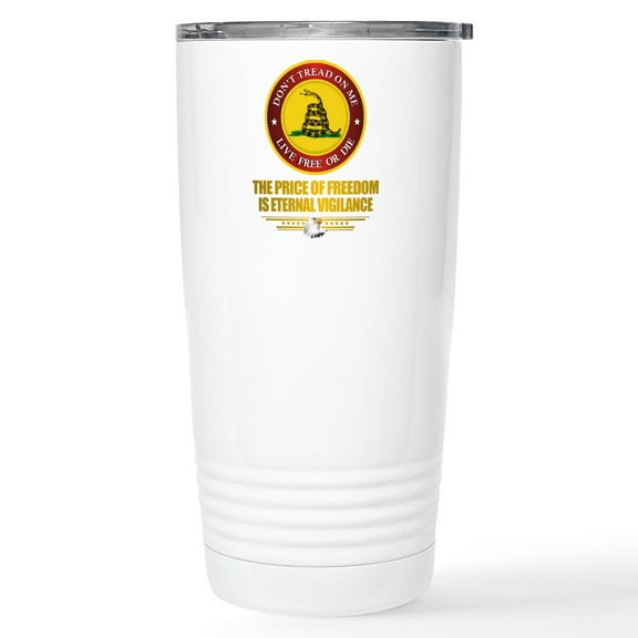 CafePress - (DTOM) The Price Of Freedom Stainless Steel Travel - Insulated Stainless Steel Travel Tumbler 20 oz.
