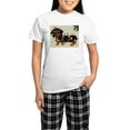 thumbnail image 1 of CafePress - Dachshund (Blk/Tan) Tangled In Christmas Lights Wo - Women's Short Sleeve Print T-Shirt and Pants Light Cotton Pajama Set, 1 of 7