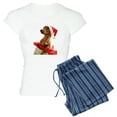 thumbnail image 1 of CafePress - Dachshund Christmas Women's Light Pajamas - Women's Short Sleeve Print T-Shirt and Pants Light Cotton Pajama Set, 1 of 7