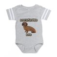 thumbnail image 1 of CafePress - Dachshund Dad - Cute Infant Baby Football Bodysuit, 1 of 3