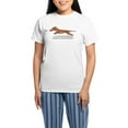 thumbnail image 1 of CafePress - Dachshund Dad Funny Women's Light Pajamas - Women's Short Sleeve Print T-Shirt and Pants Light Cotton Pajama Set, 1 of 7