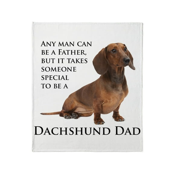 CafePress - Dachshund Dad Throw Blanket - Soft Fleece Throw Blanket, 50"x60" for All Ages