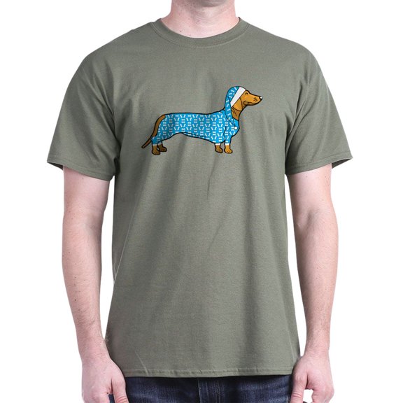 CafePress - Dachshund In Dark T Shirt - Men's Classic Graphic Cotton T-Shirt